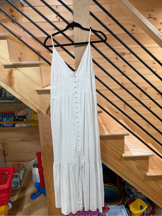 Abercrombie & Fitch Dresses & Skirts - Abercrombie & Fitch White Button-Front Maxi Dress